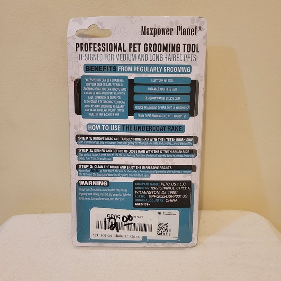 Dual Head Pet Grooming Brush - Picture 2 of 2